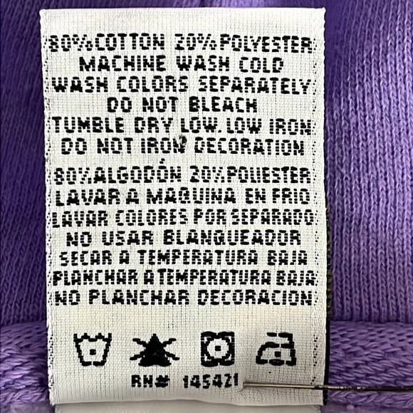 Cross Colours Black Lives Are Loved Cropped Sweatshirt in Lilac - Size Small - Picture 8 of 11